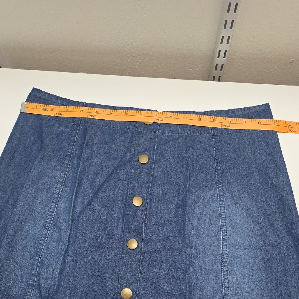 Xhilaration Blue Denim Mini Skirt